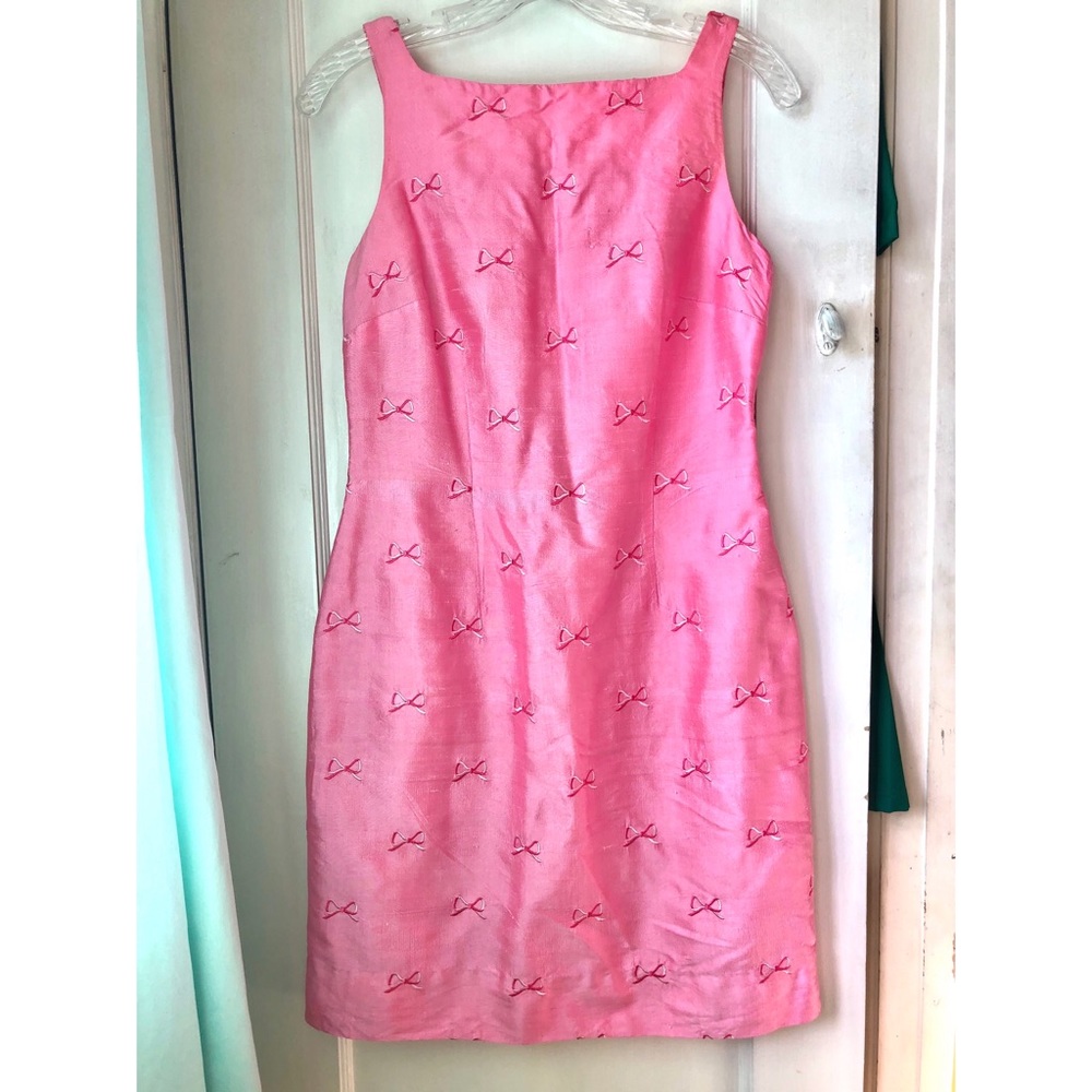 RARE Vintage Lilly Pulitzer pink silk dress